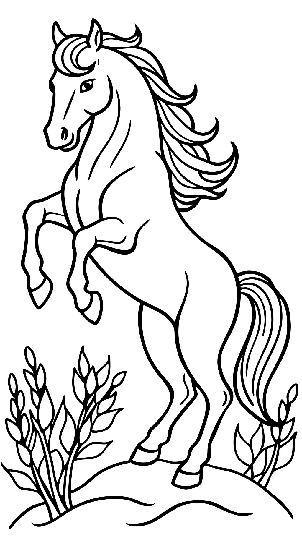 horse coloring pages for free